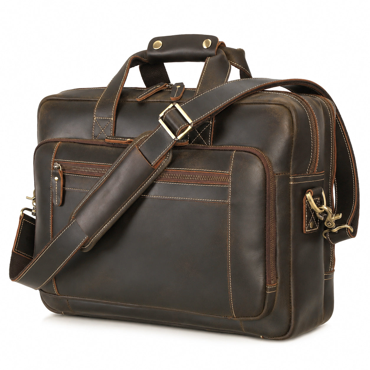 best mens executive laptop bag for business travel Augus Genuine Leather Briefcase men, Bag, Black are sold from abroad and may differ from local products Choosing an Executive Laptop Backpack