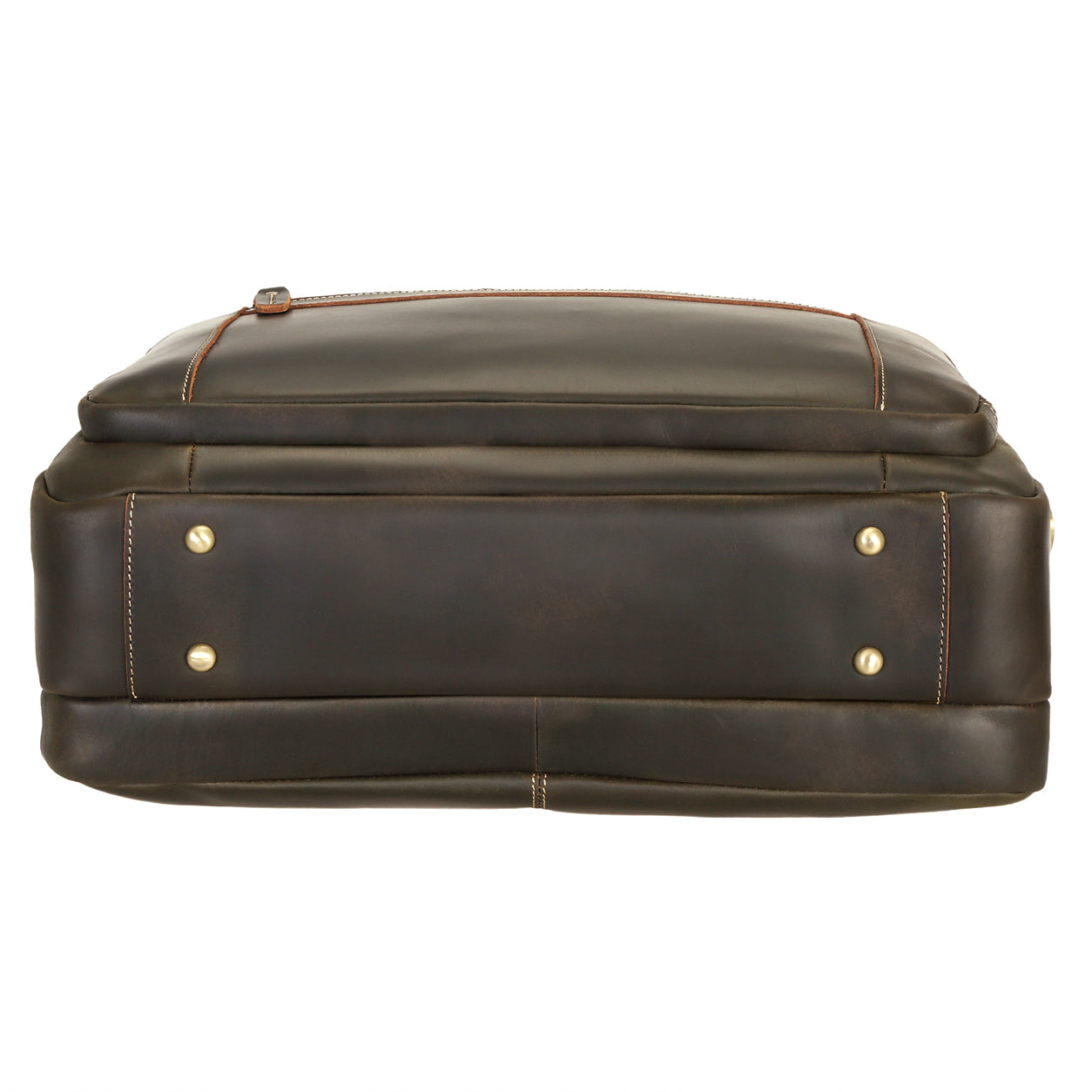 leather briefcase reinforced bottom for durability heavy duty stitching design
