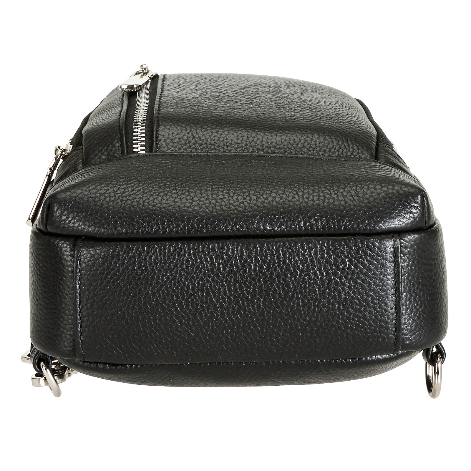 Palare Cowhide Leather Casual Sling Bag Anti Theft Travel Daypack (Bottom)