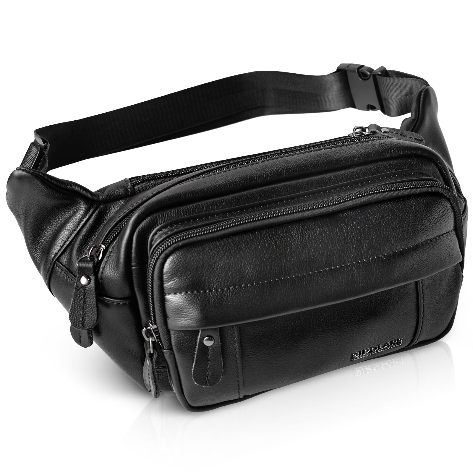 Leather Fanny Pack multiple carrying styles crossbody waist bag