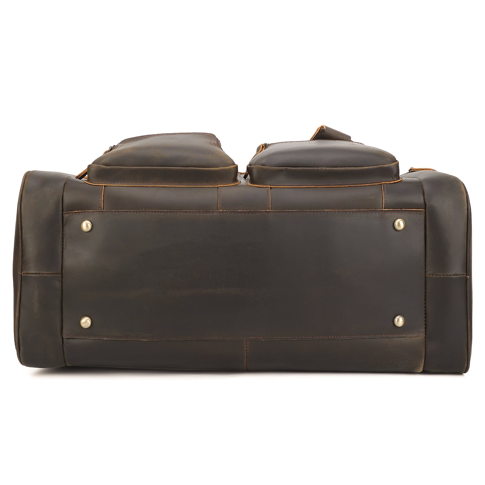 23"/26" Leather Duffel Weekender Travel Bag For Men (Bottom)