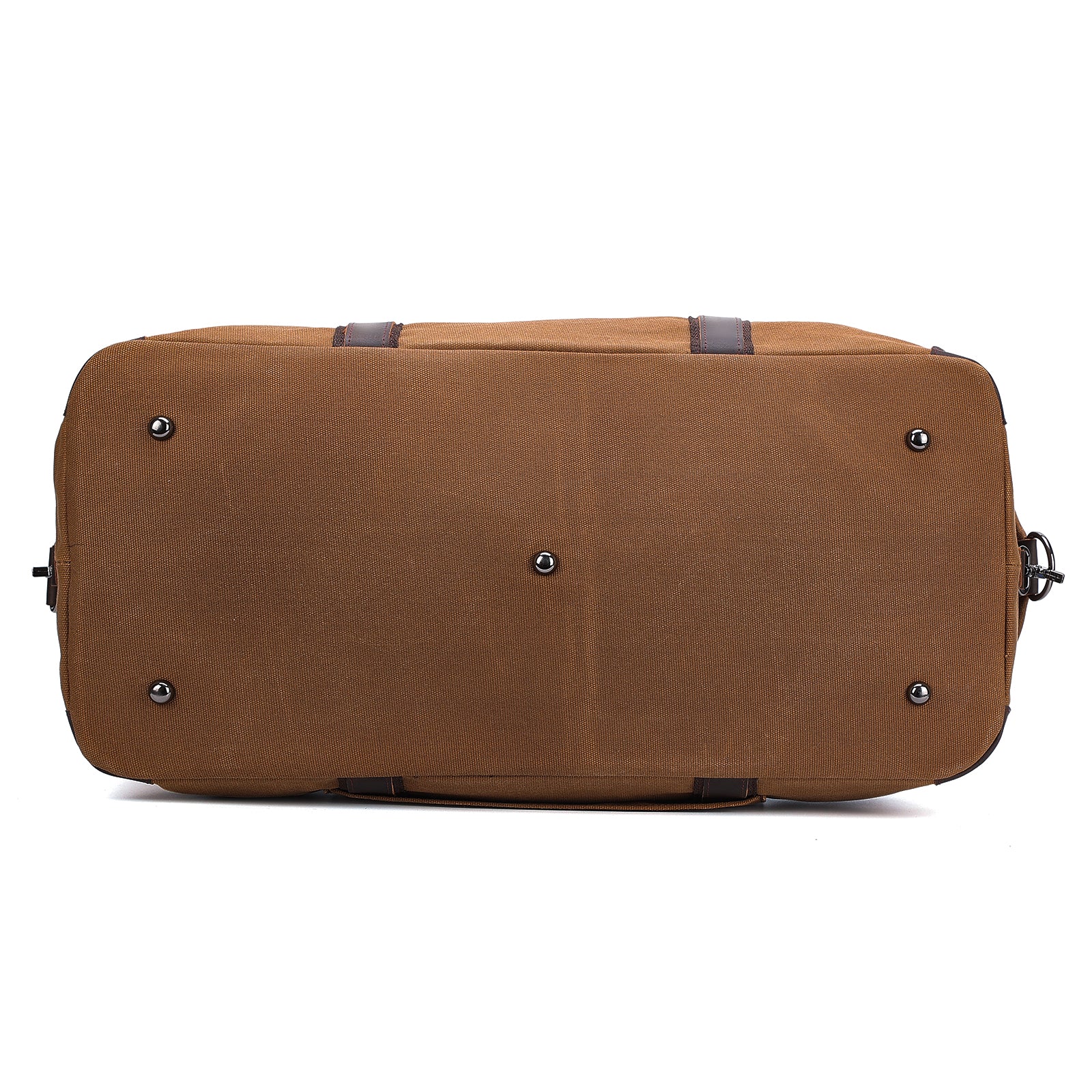 Polare 22” Waxed Canvas Cowhide Leather Travel Duffel Bag (Bottom)