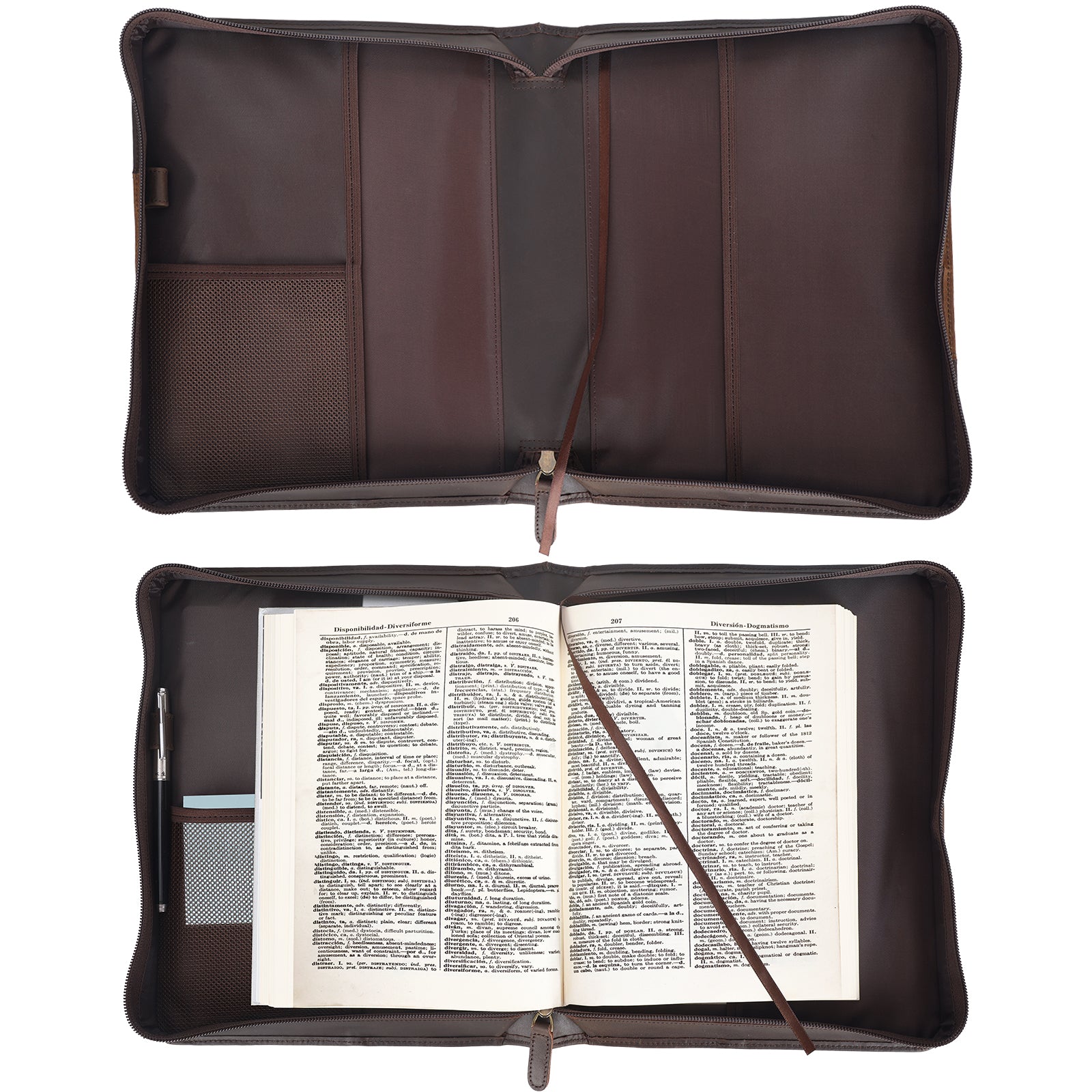 Leather Bible Case Book Protective Holder Bible Cover (Inside)