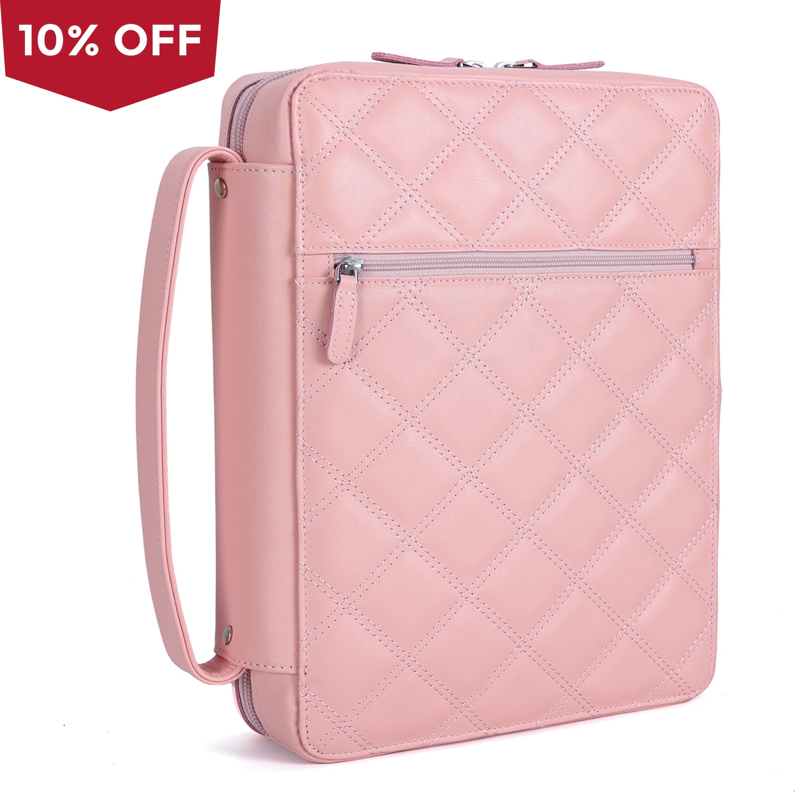Cowhide Leather Bible Cover Church Bag for Women