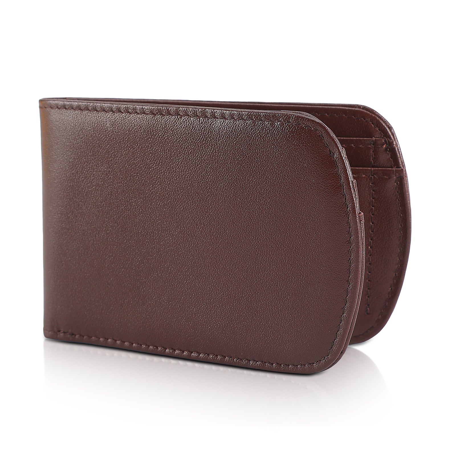 Polare Italian Real Leather RFID Blocking Bifold Wallet for Men (Coffee)