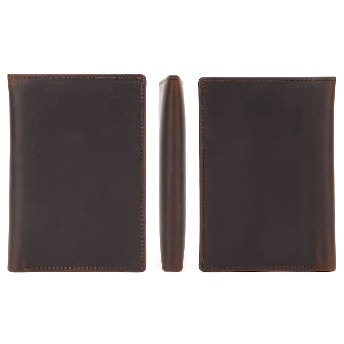 Full-Grain Leather Passport Holder for Men’s Travel Essentials