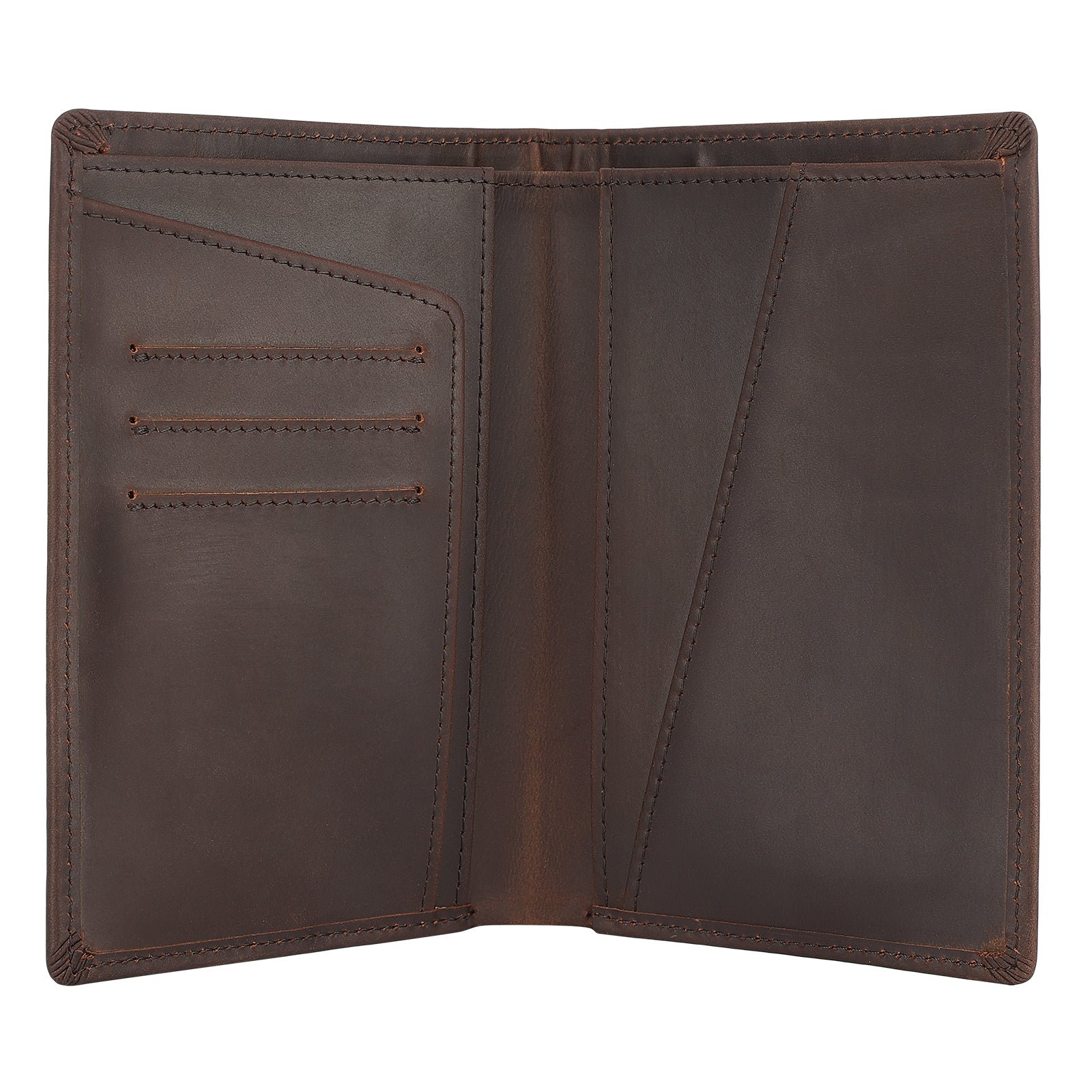 RFID Blocking Leather Passport Holder with AirTag Slot (Inside)