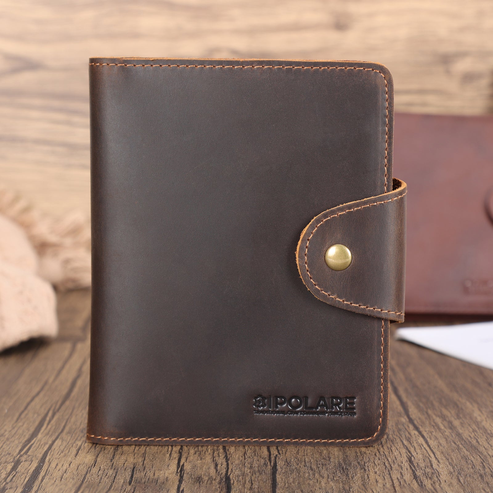 Full Grain Leather Slim and Soft RFID Blocking Passport Wallet (Scenario Shows)