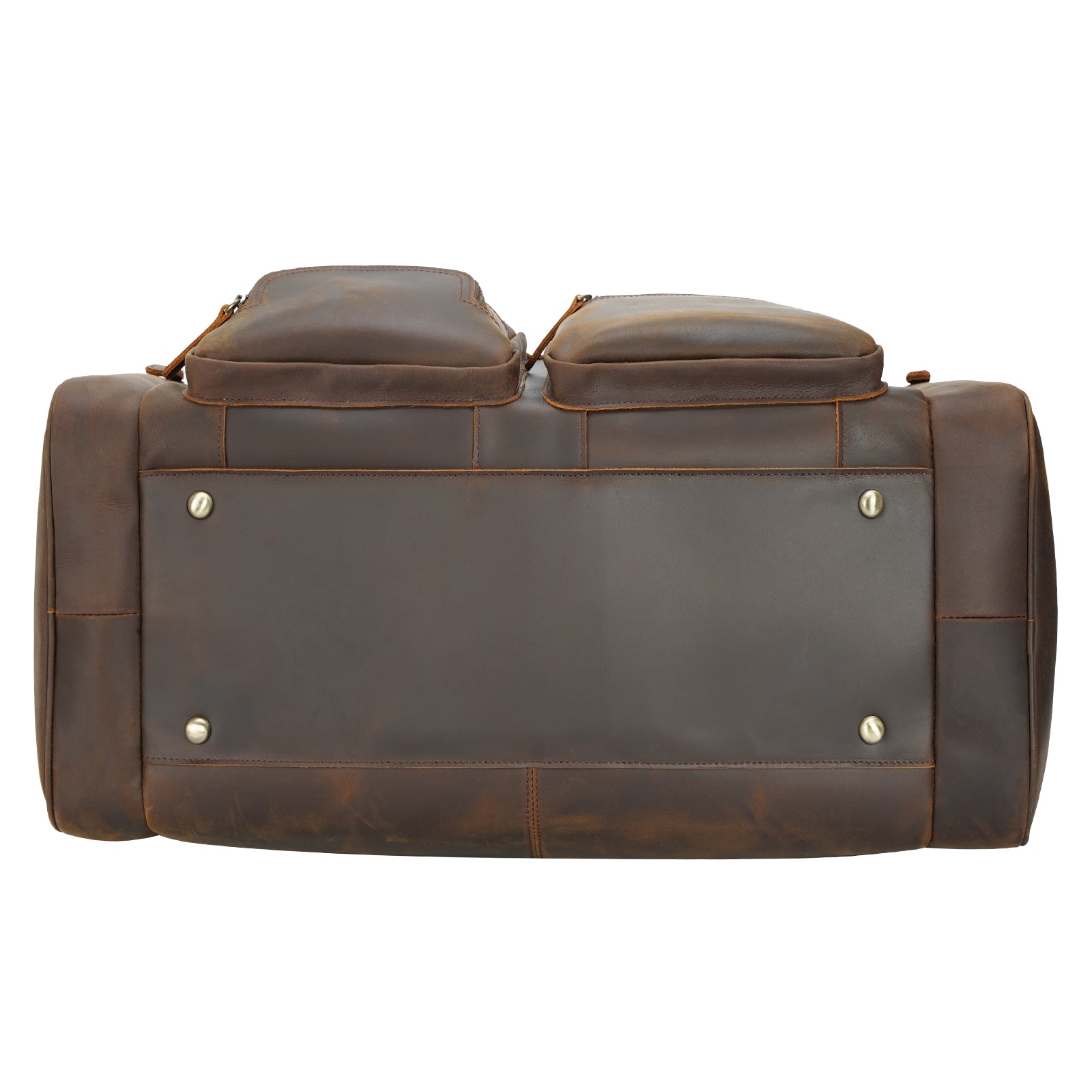 23"/26" Leather Duffel Weekender Travel Bag For Men (Bottom)