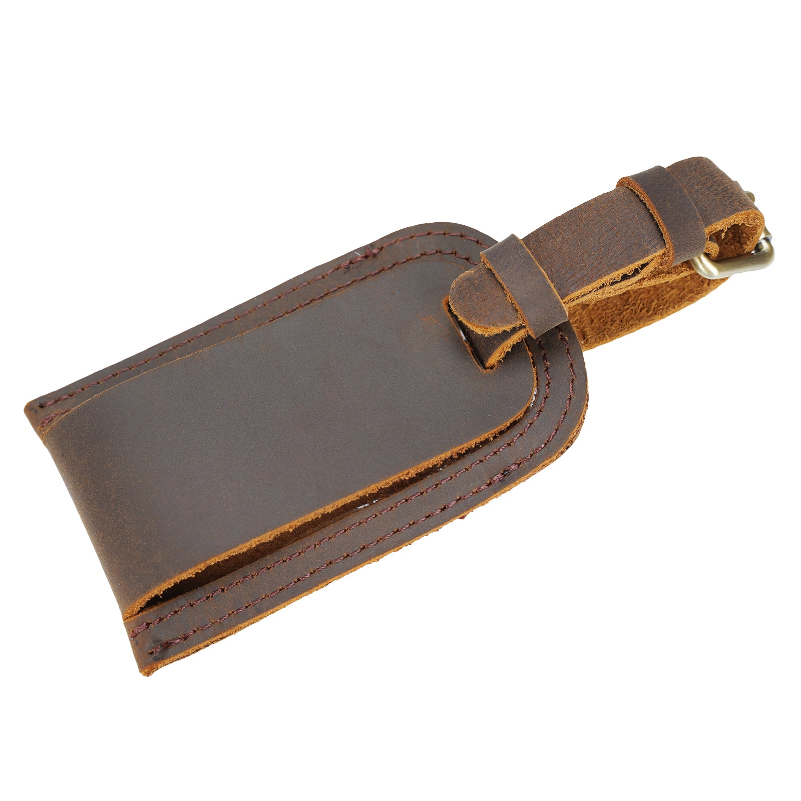 23"/26" Leather Duffel Weekender Travel Bag For Men (Luggage Tag)