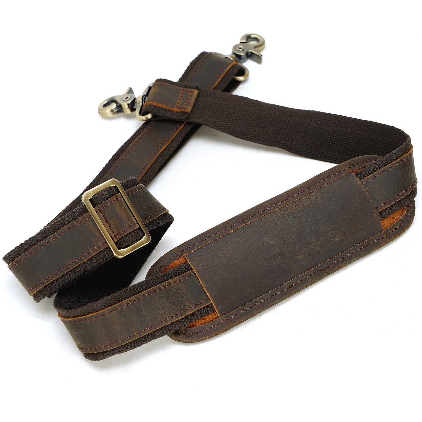 Leather Purse Strap Brown Leather Replacement Strap 