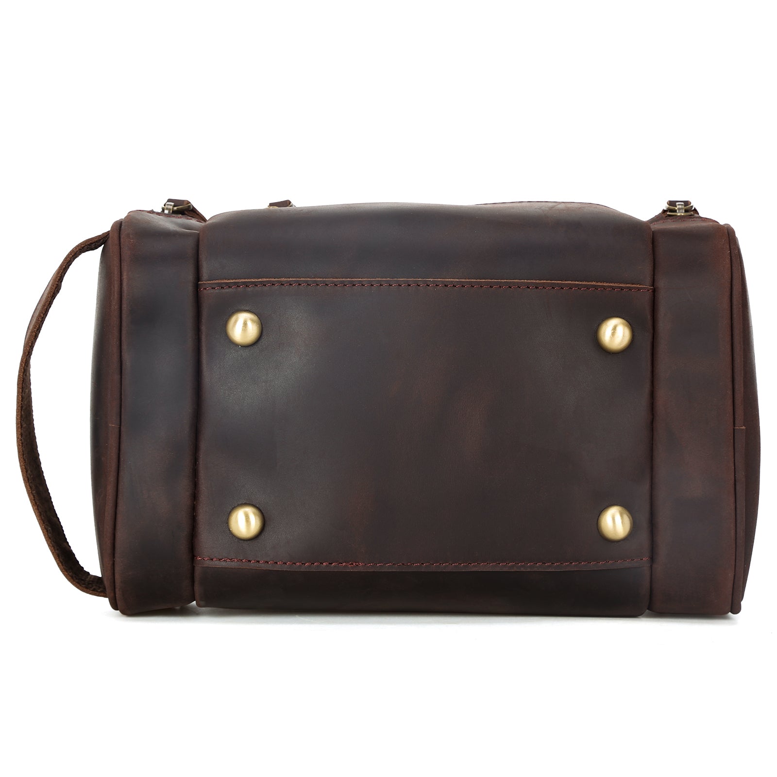 Polare Toiletry Bag Full Grain Leather Travel Case Wash Bag (Bottom)