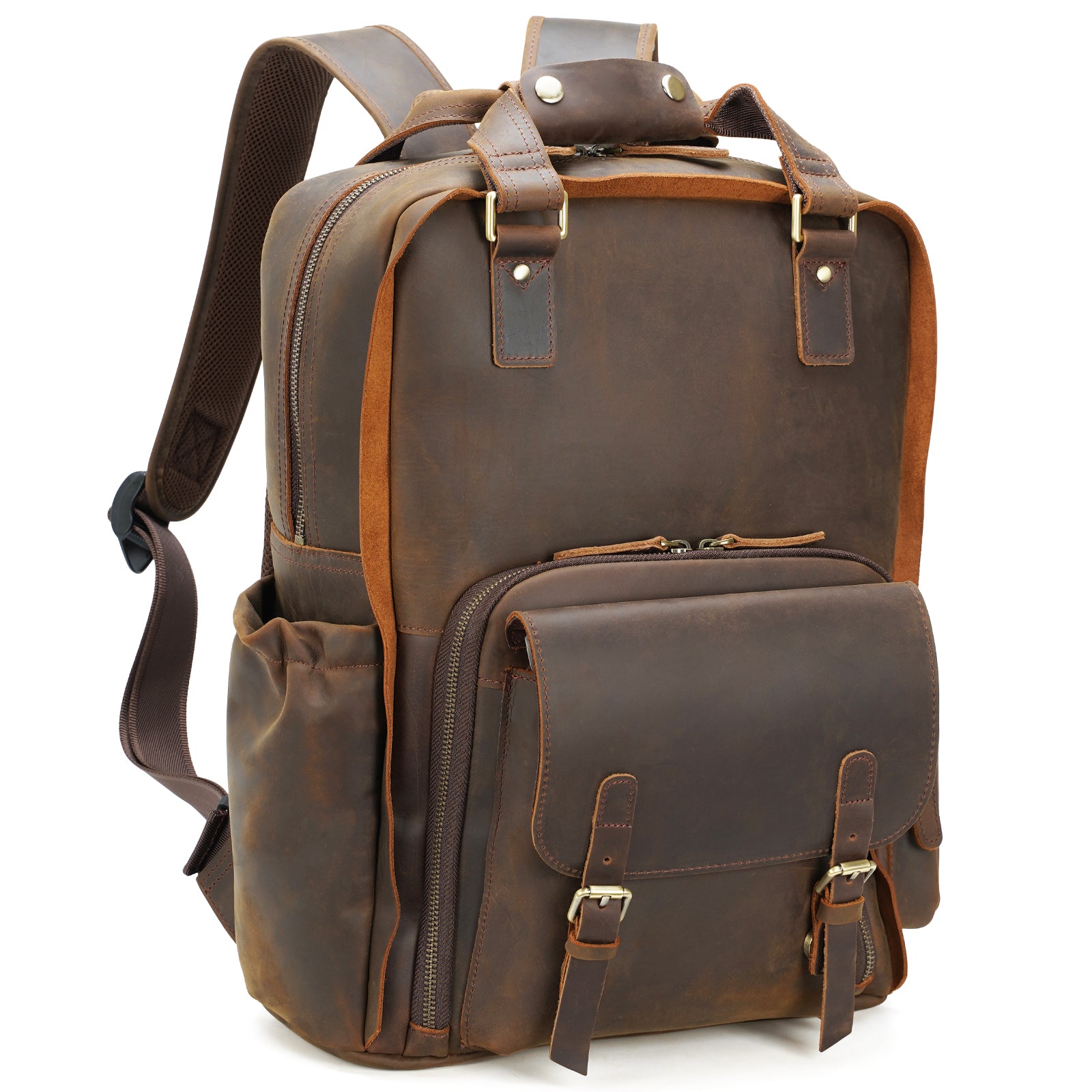 Thick leather backpack Clearance