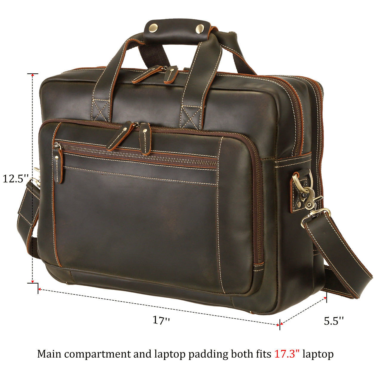 Polare Modern Messenger Bag with Retro Feel 17
