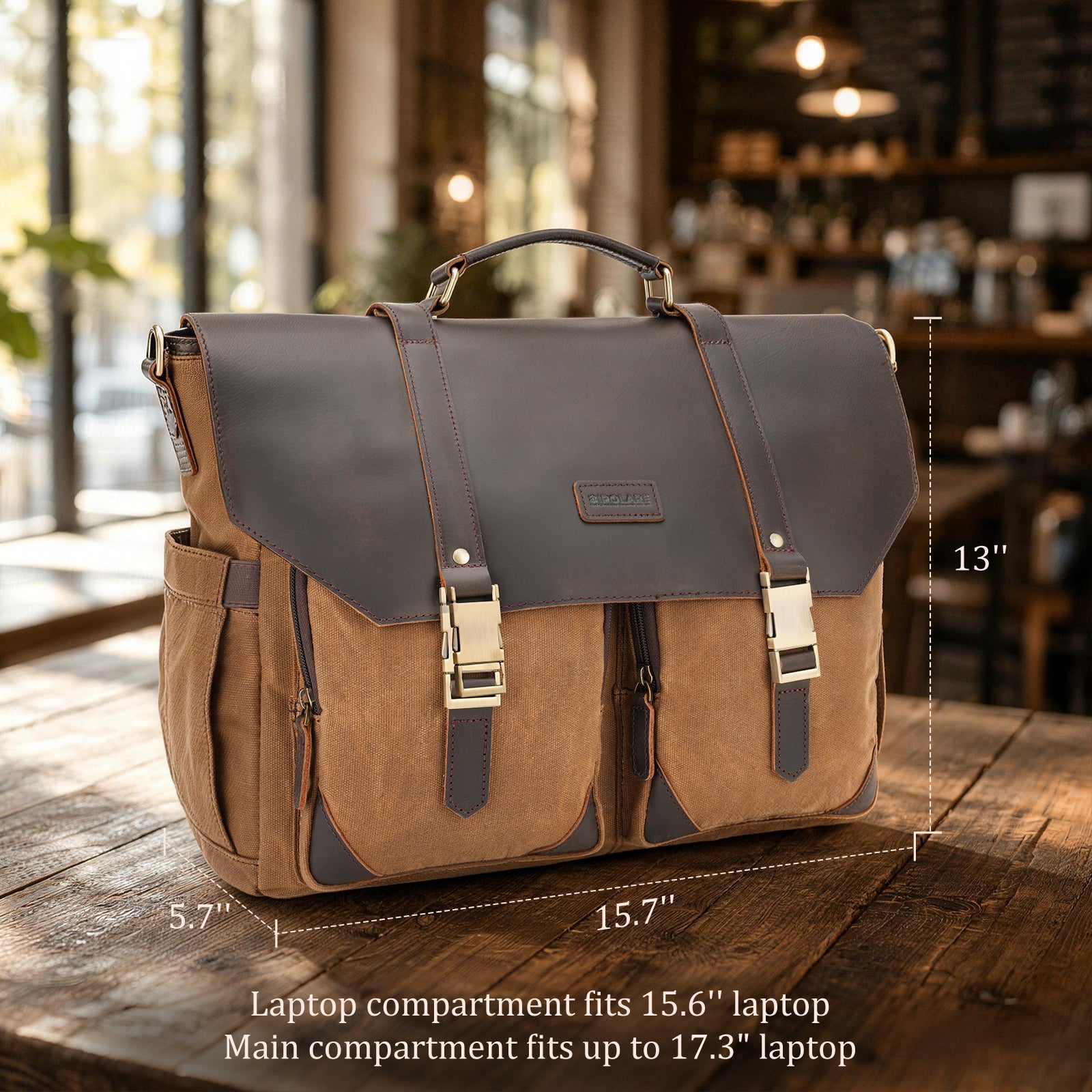 15.6 inch laptop bag fits 17.3 inch business briefcase