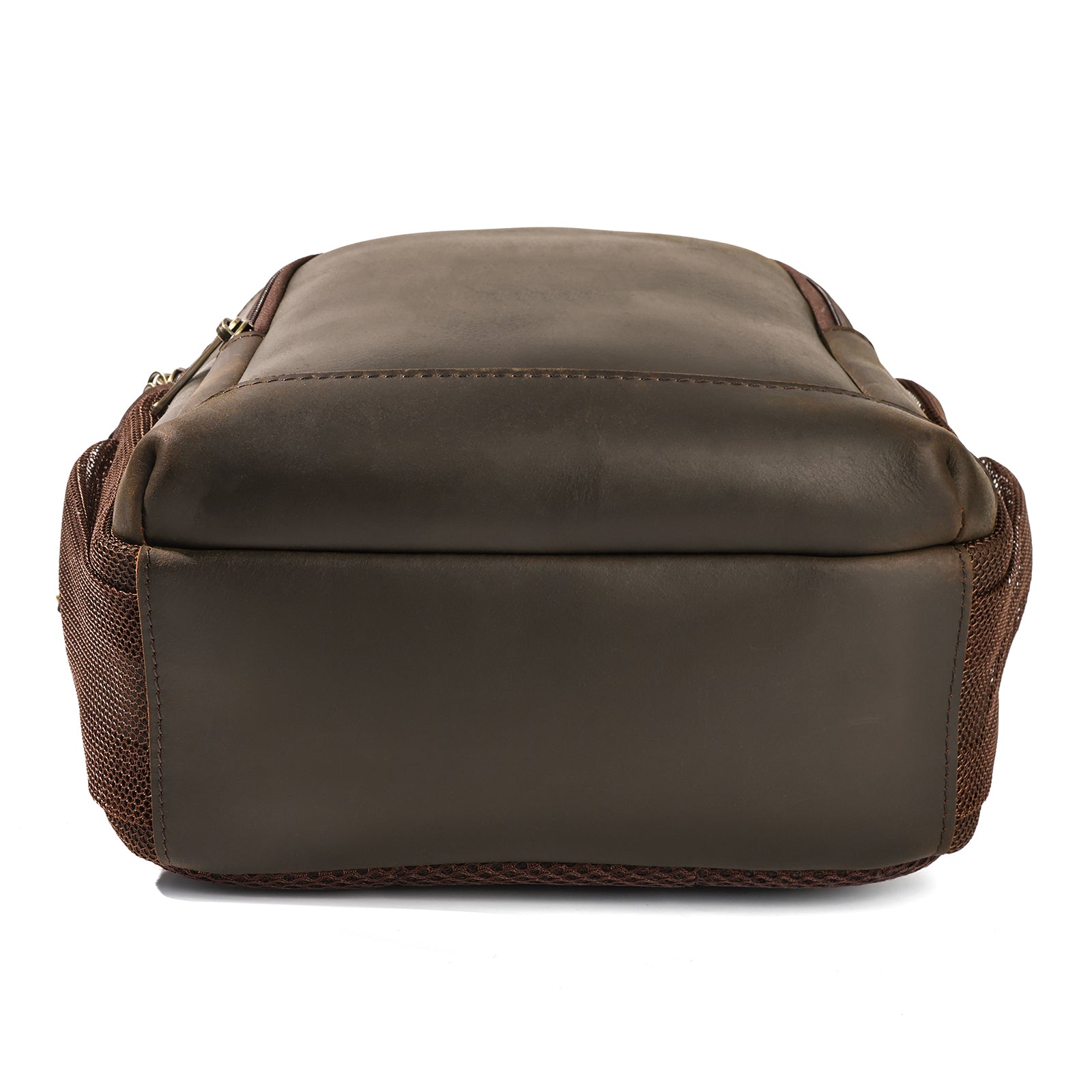 Full Grain Cowhide Anti Theft Chest Shoulder Bag (Bottom)