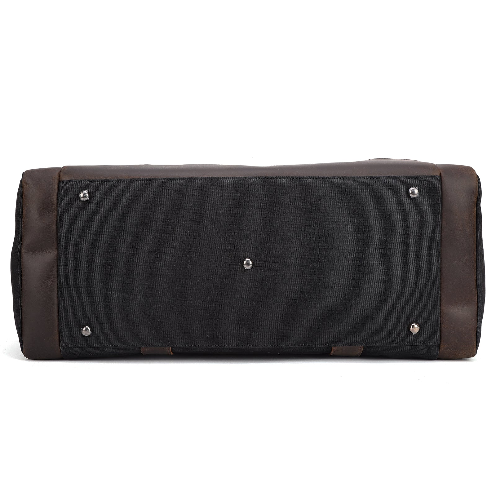 23" Canvas Leather Bag 42L Waterproof  Travel Carry on Duffel Bag (Bottom)