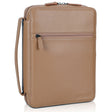 Polare Full Grain Leather Bible Cover - Italian Leather With YKK Zippers (Dark Brown)