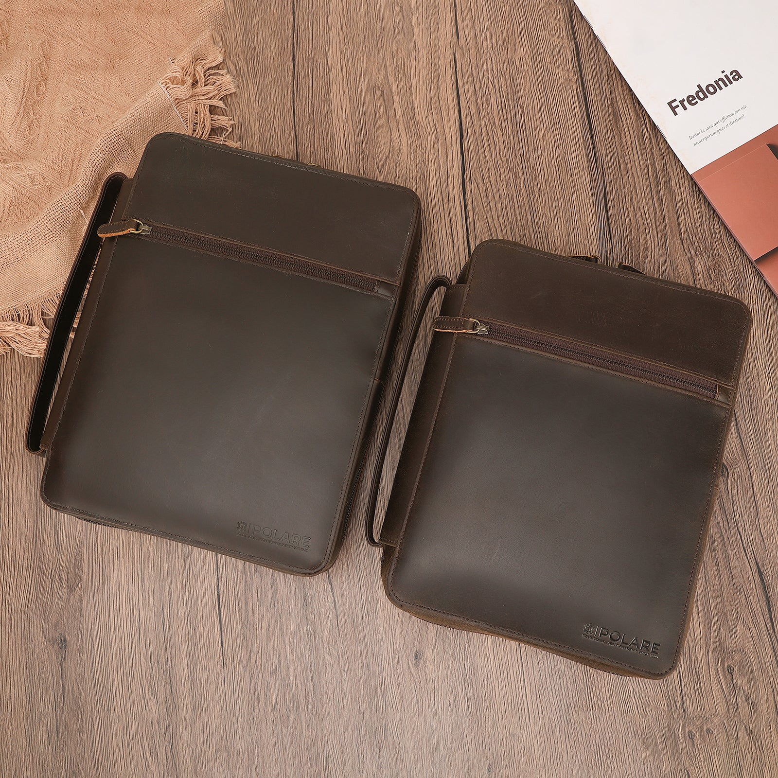 Cowhide Leather Bible Cover Church Bag Bible Protective Book Holder (Bible Study Organizer)