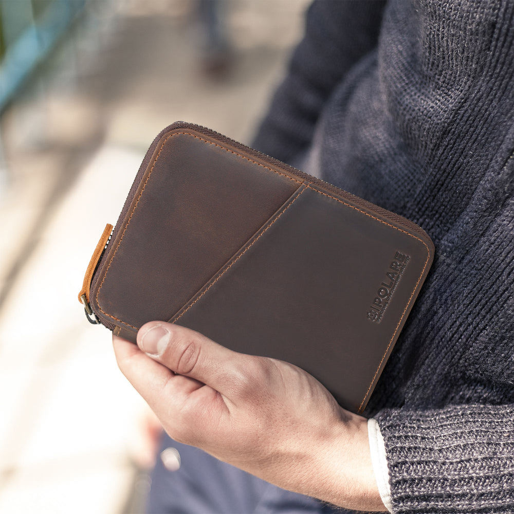 RFID Blocking Leather Passport Wallet main image 1
