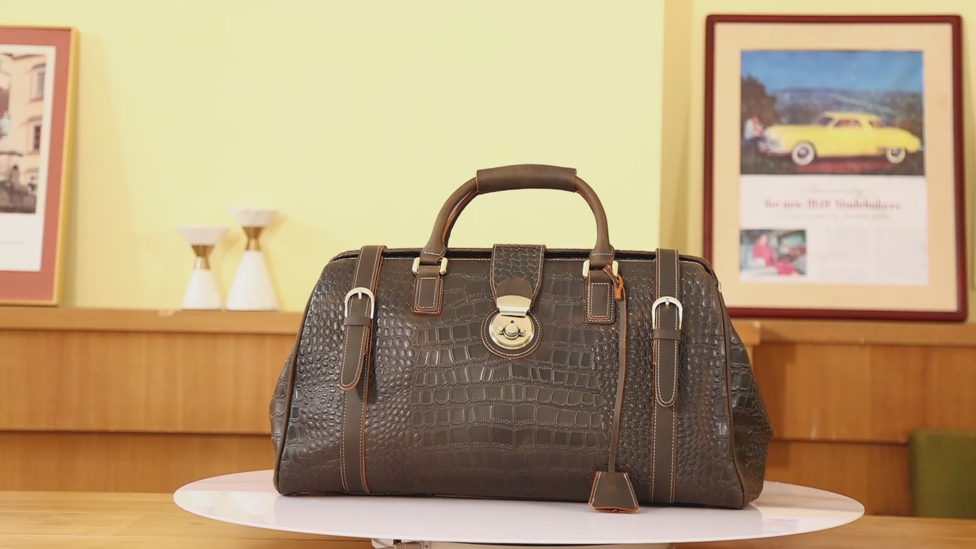 Crocodile Leather Bags for Men for sale
