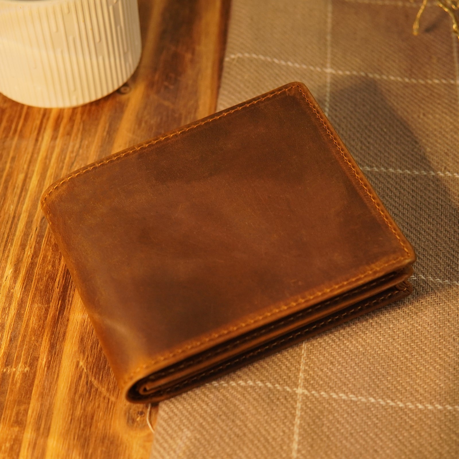 RFID Leather Laced Wallet