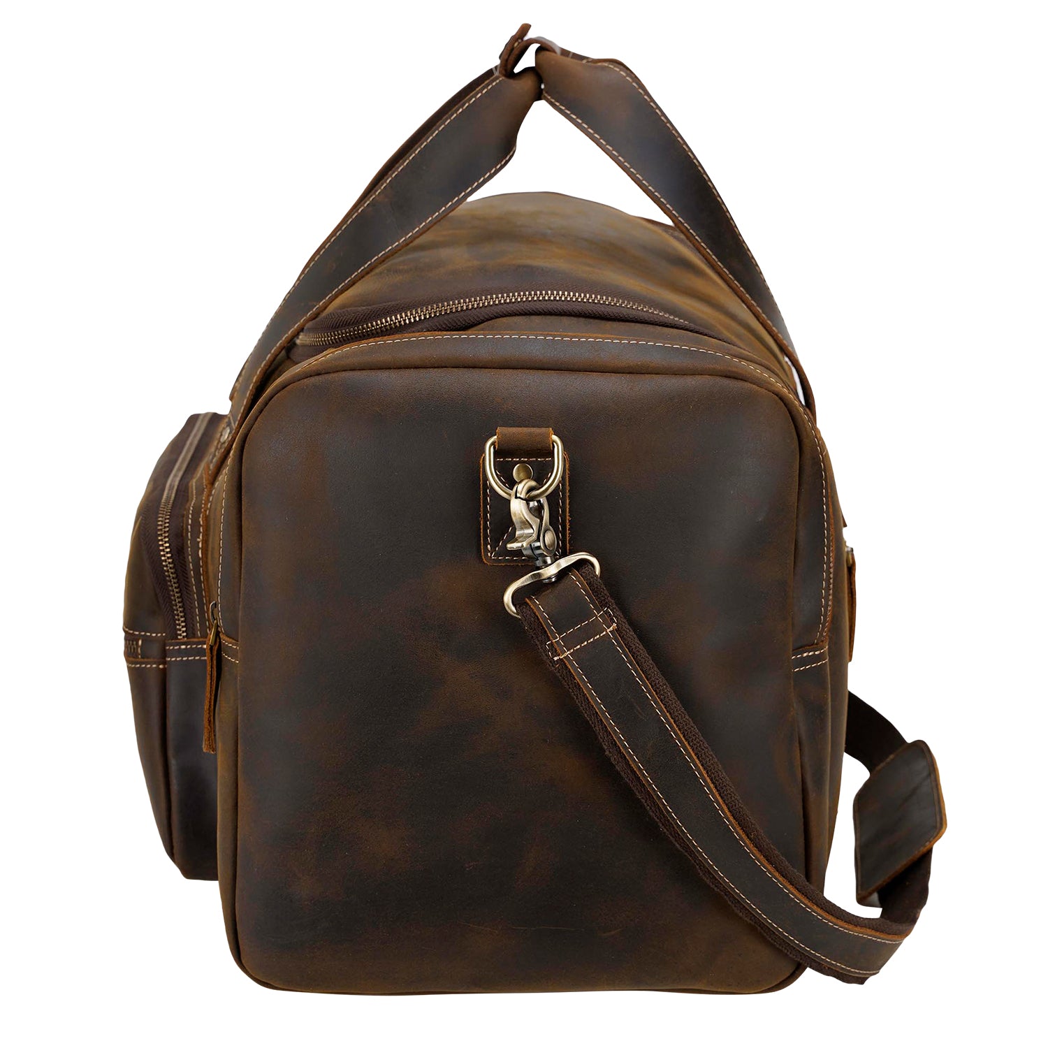 The Dagny Weekender  Large Leather Duffle Bag