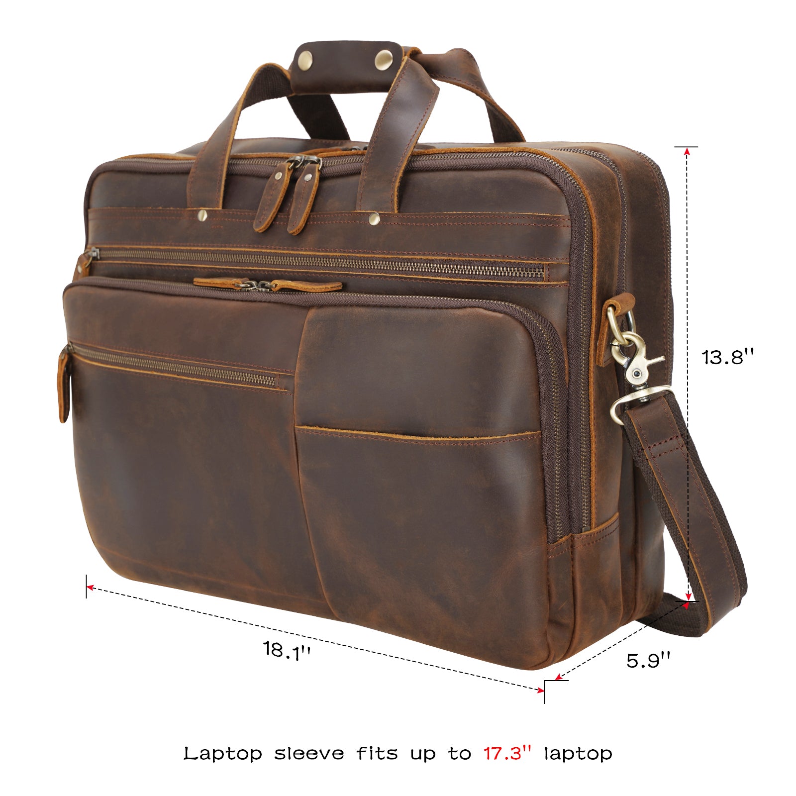 leather laptop bag