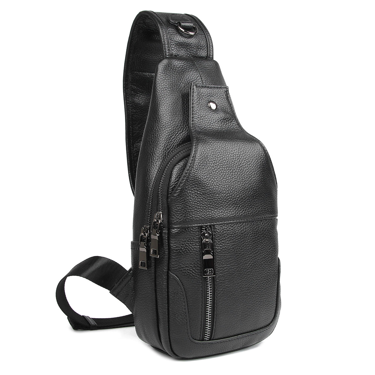 Italian Leather Sling Backpack Waterproof Anti-Theft Crossbody Daypack Pacsafe Eco 12L Anti-Theft Sling Backpack – Luggage Pros main image 2