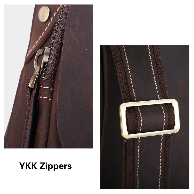 Polare Cool Real Leather Cross Body Sling Bag (Hardware)