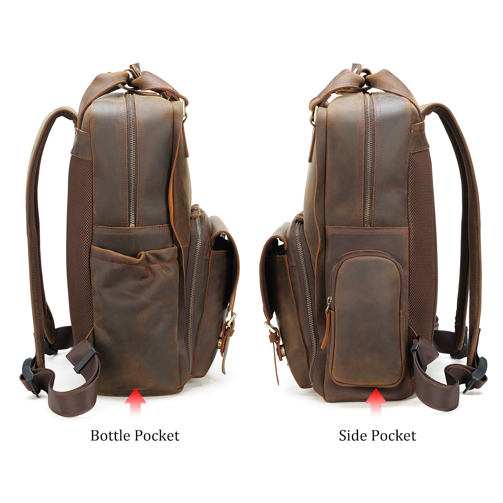 Men's Leather Backpacks Collection