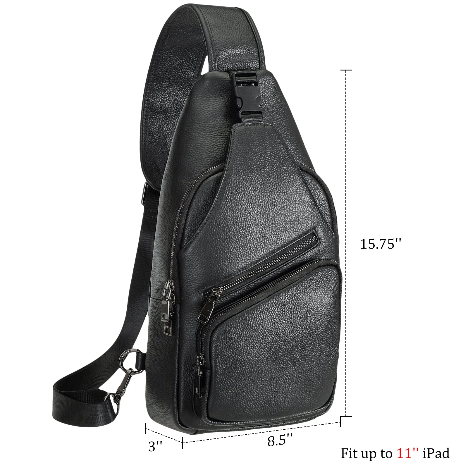 Black Crossbody Sling Bag