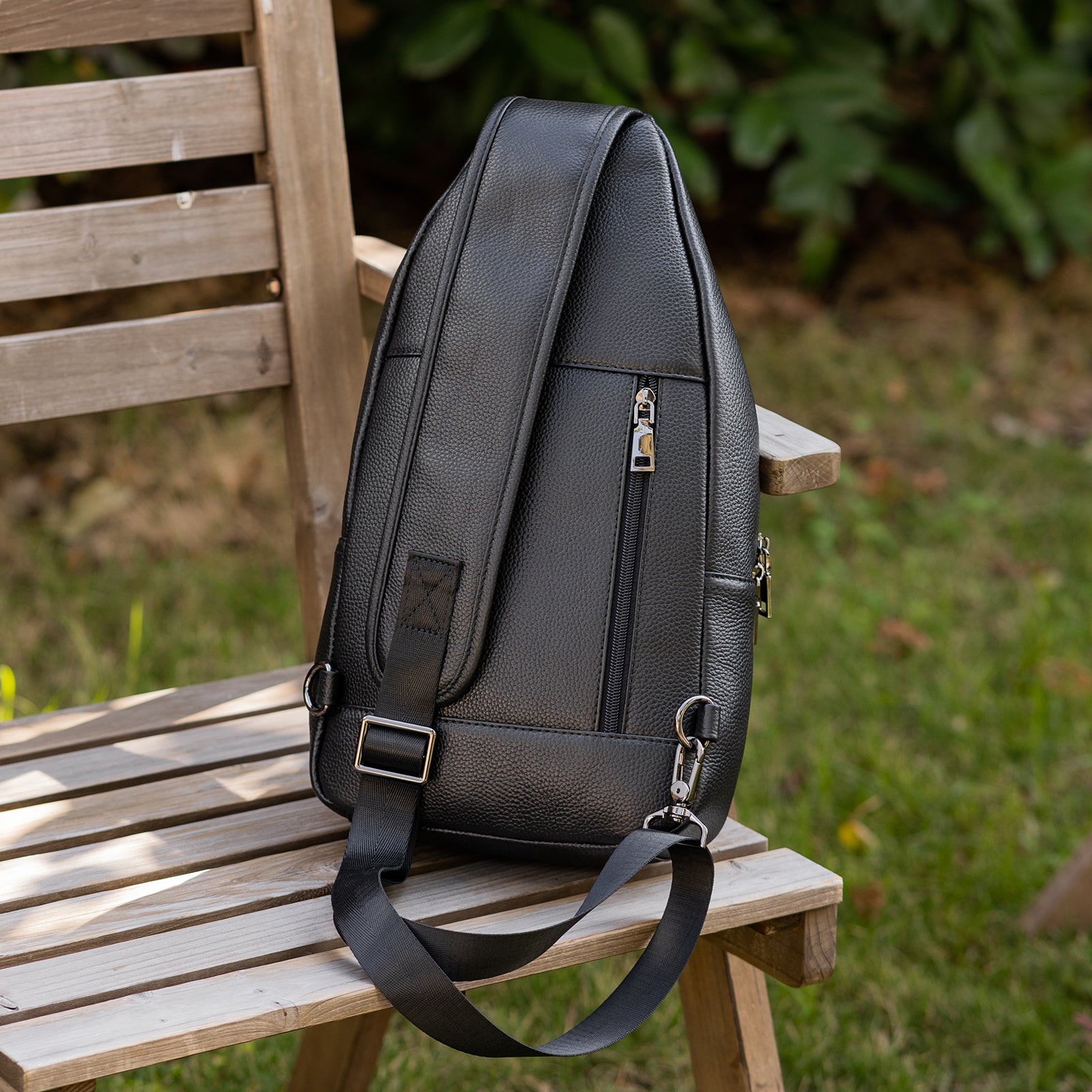 Leather Sling Crossbody Bag