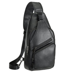 Polare Cowhide Leather Sling Bag Waterproof Crossbody Casual Daypack