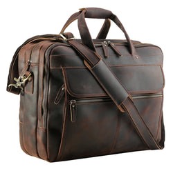 Polare Full Grain Leather 17.3" Laptop Business Briefcase
