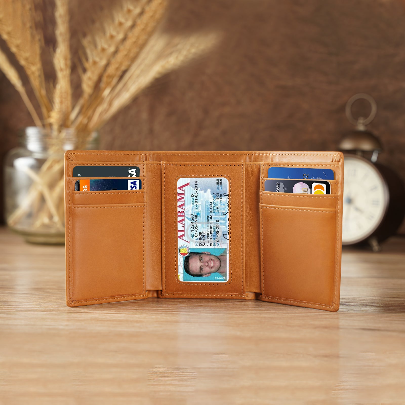 tri fold wallet